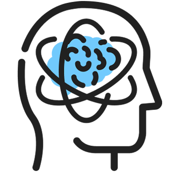 Icon Representing An Anxiety Disorder Coupled