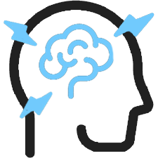 icon showing brain zaps