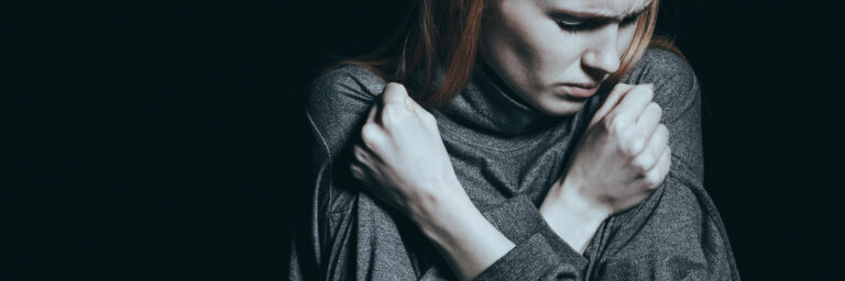lady feeling insecure