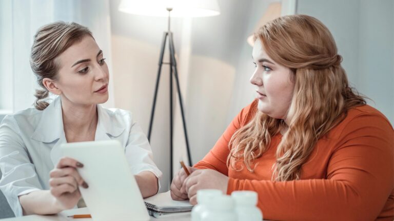 two young females talking